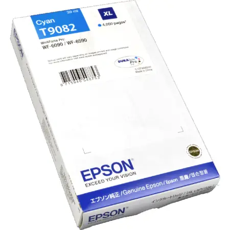 Tusz Epson T9082 / C13T908240 Cyan do drukarek (Oryginalny) [39ml]